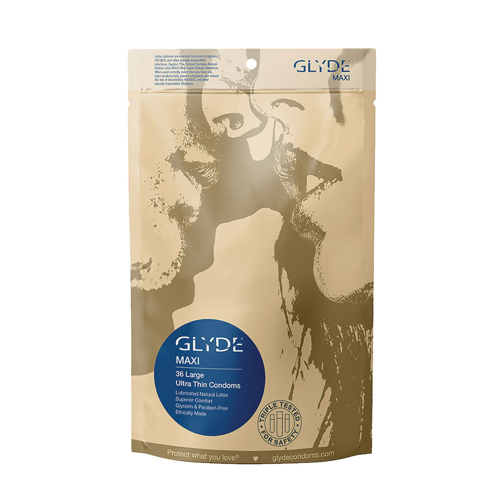 Glyde Maxi Condoms 36pk - Casual Toys