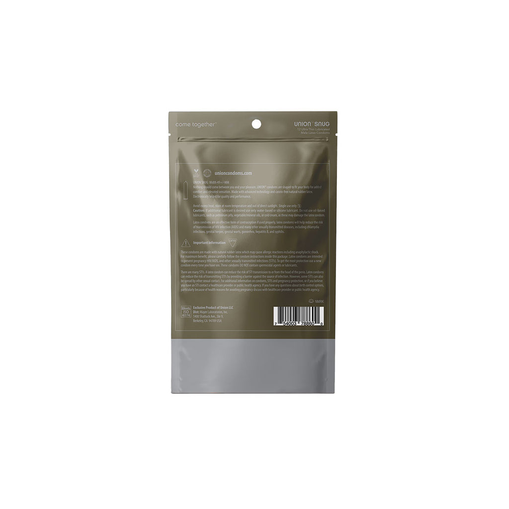 Union Snug Condoms 12pk - Casual Toys