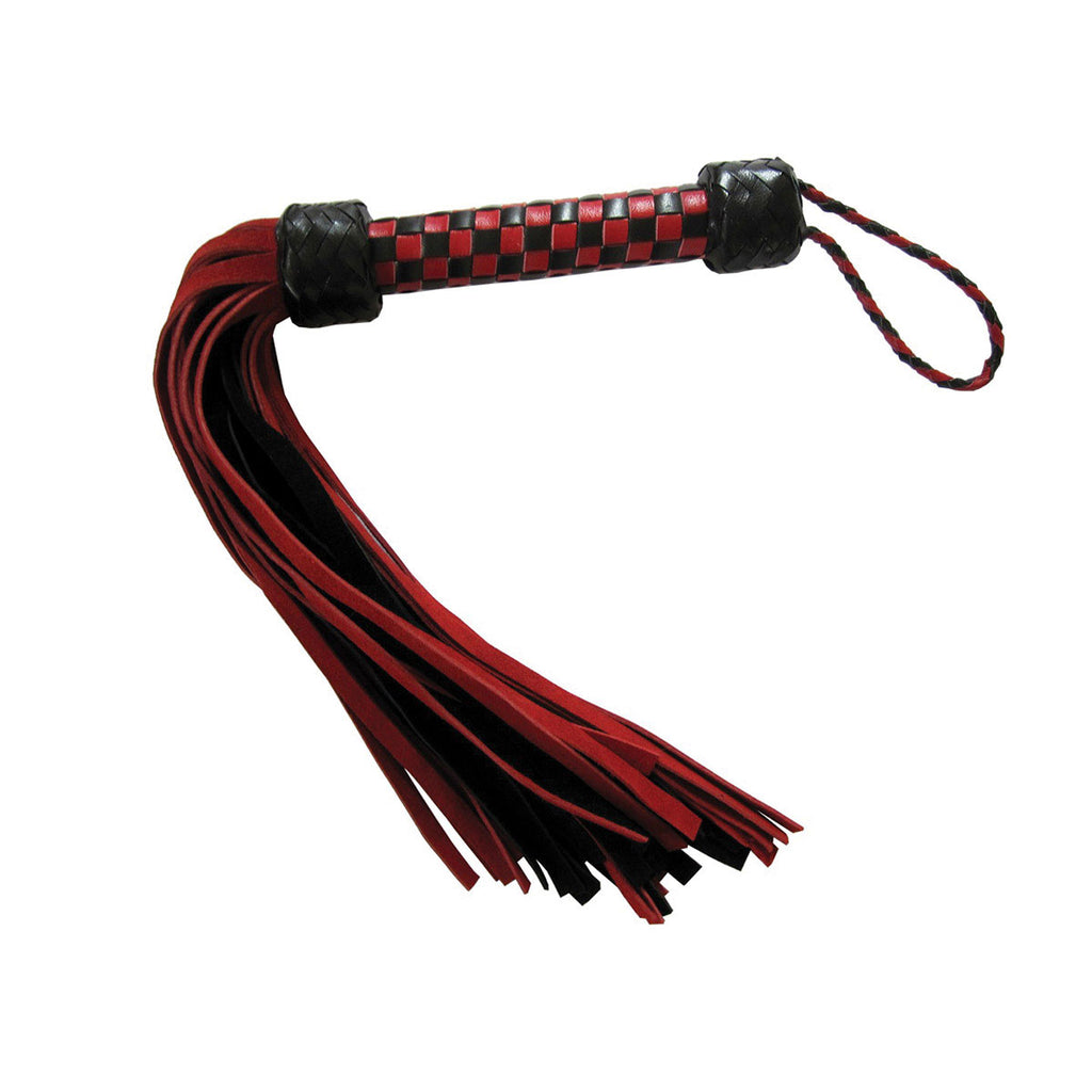 Short Suede Flogger - Red-Black - Casual Toys