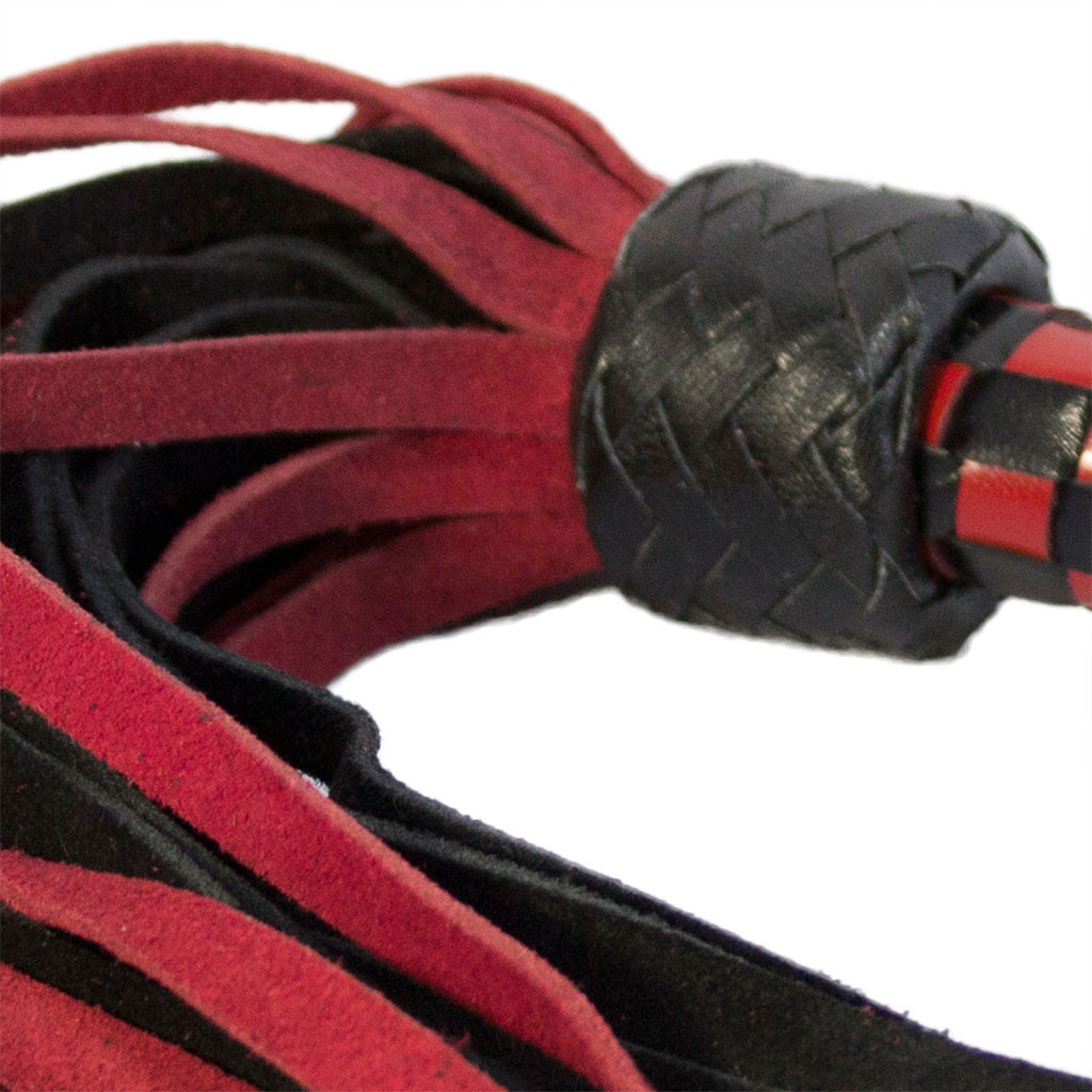 Short Suede Flogger - Red-Black - Casual Toys