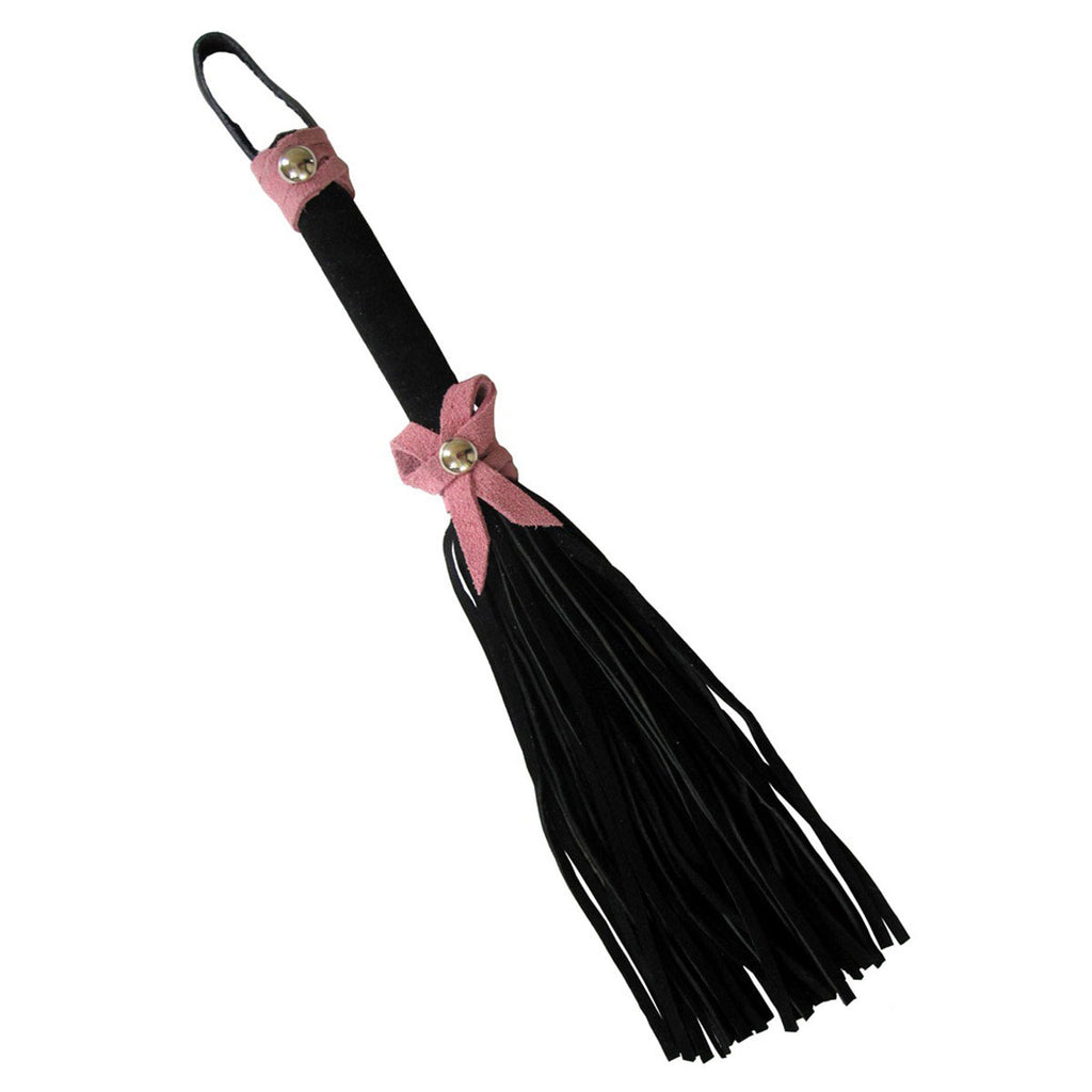 Love Knot Mini Flogger w- Bow - Black w-Pink Bow - Casual Toys
