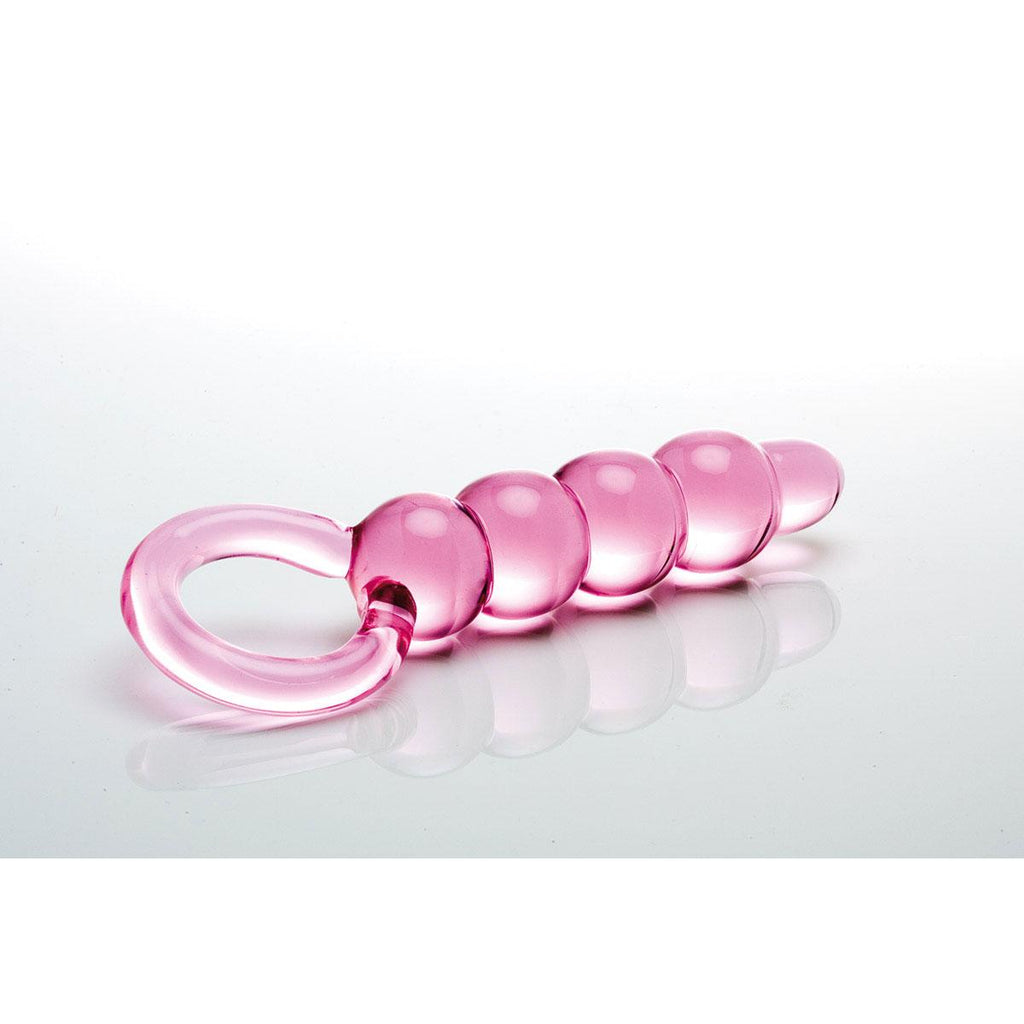 Sex Kitten Pink Glass String of Pearls - Casual Toys