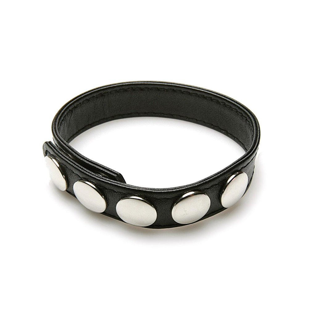Sex Kitten Leather 5-Snap Ring - Casual Toys