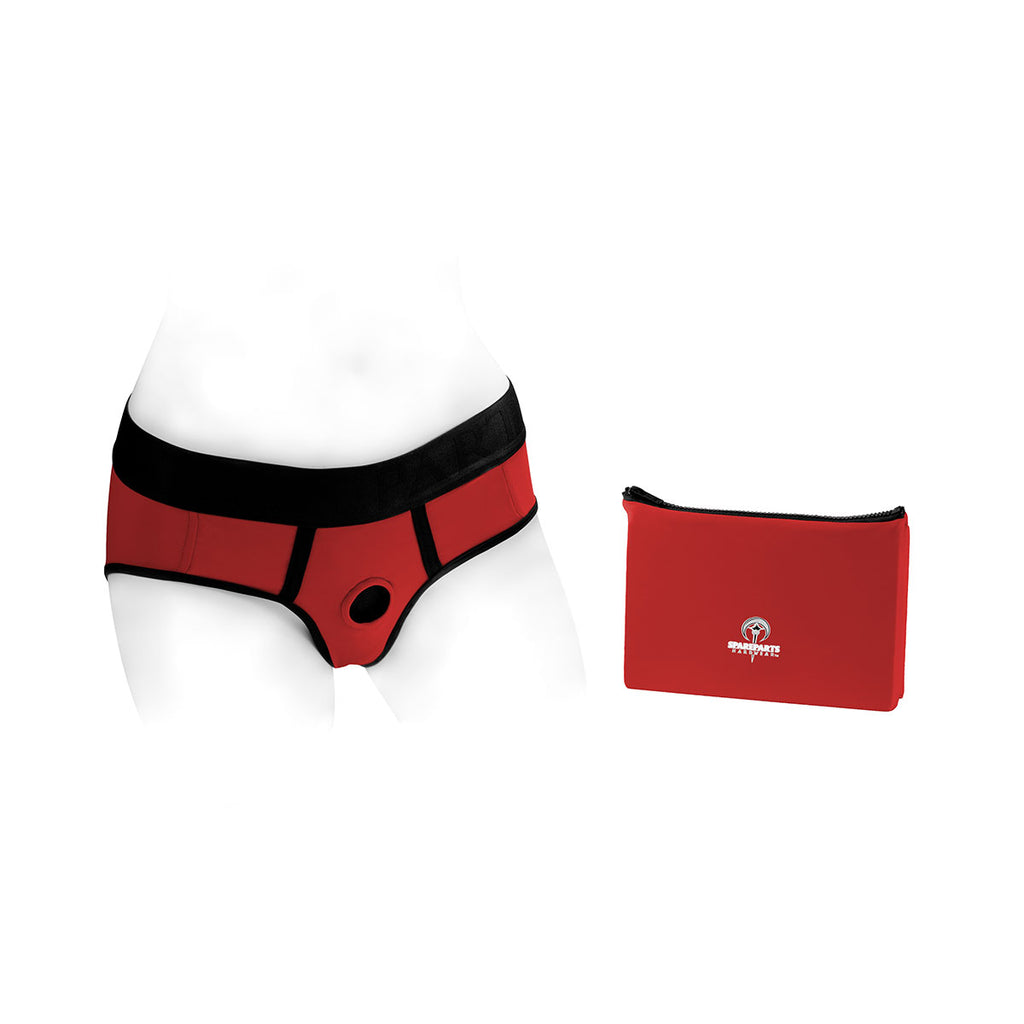 SpareParts Tomboi Harness Red-Blk Nylon - Medium - Casual Toys