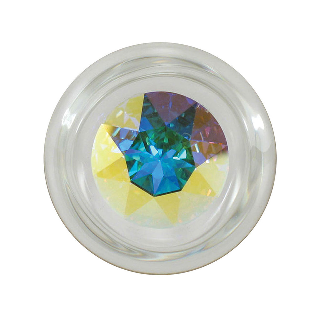 Crystal Delights Small Clear Plug  - Aurora Borealis - Casual Toys