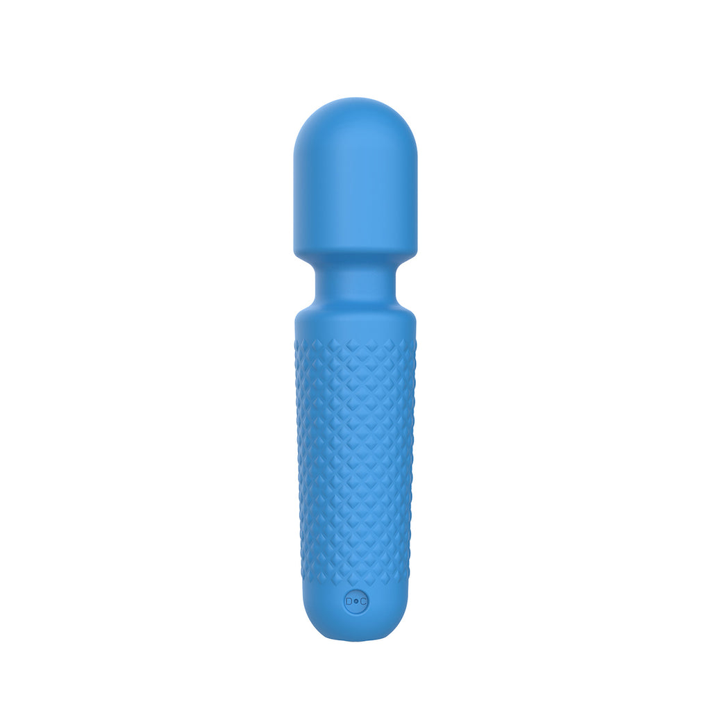 Emojibator Tiny Wand Vibrator - Blue