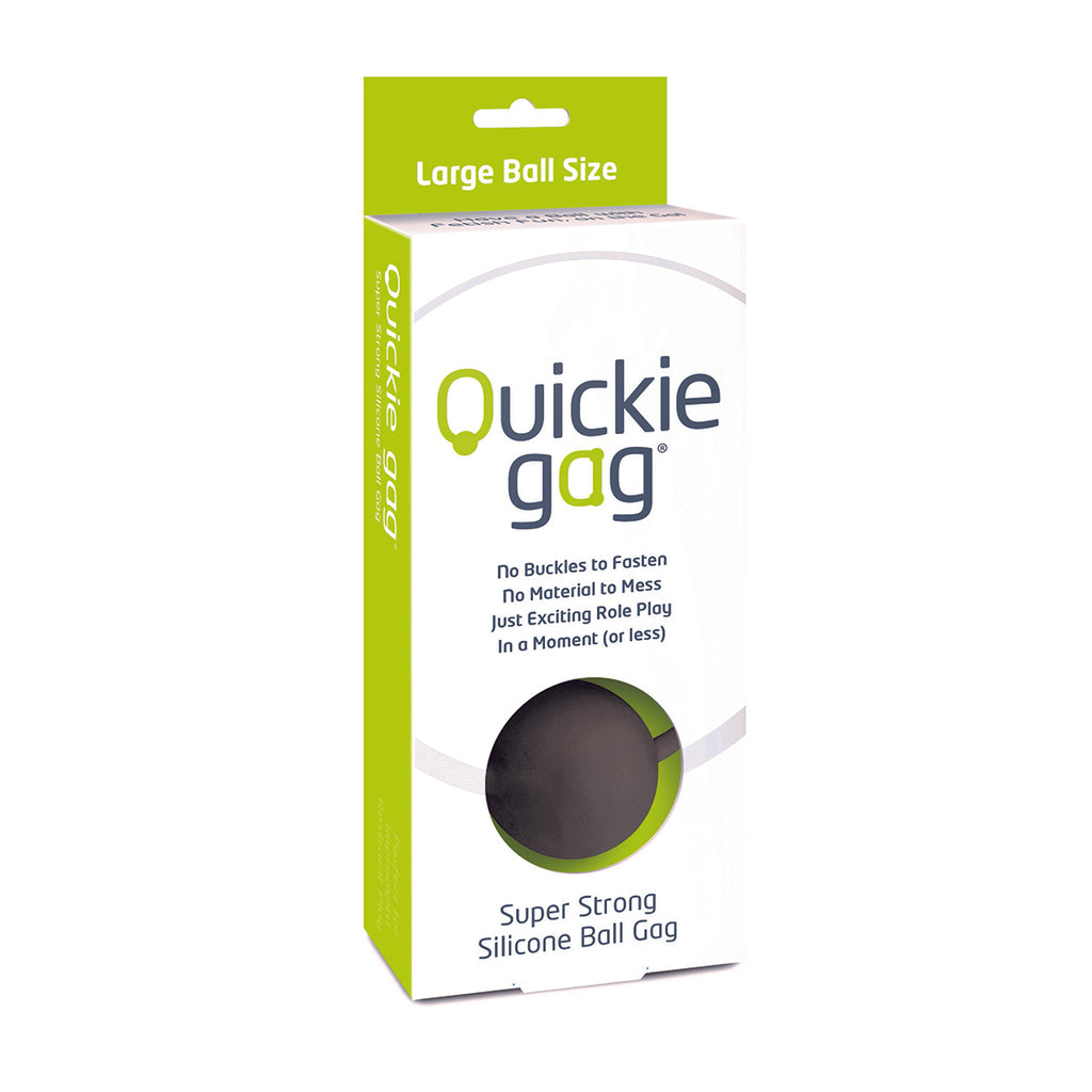 Quickie Ball Gag Large - Black - Casual Toys