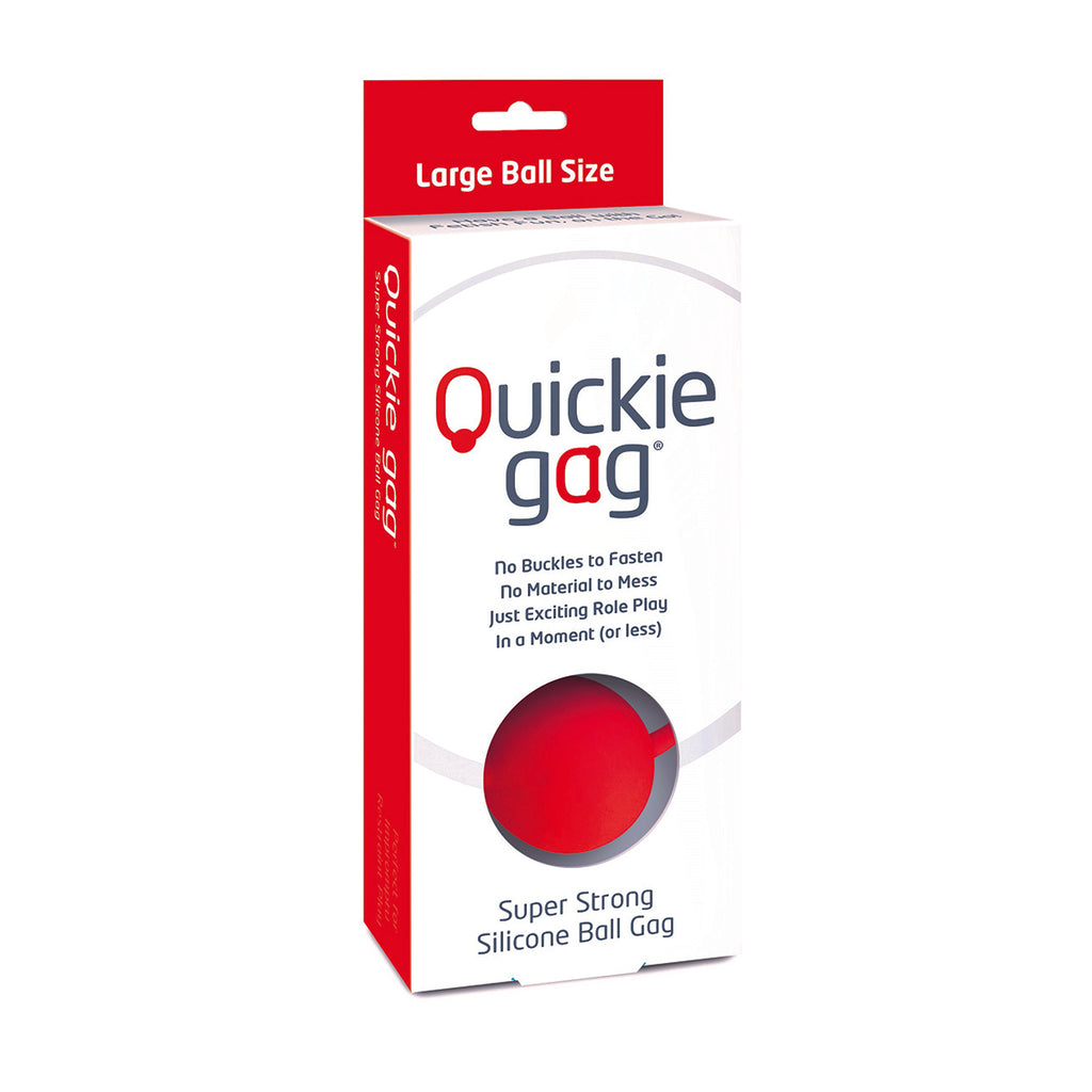 Quickie Ball Gag Large - Red - Casual Toys