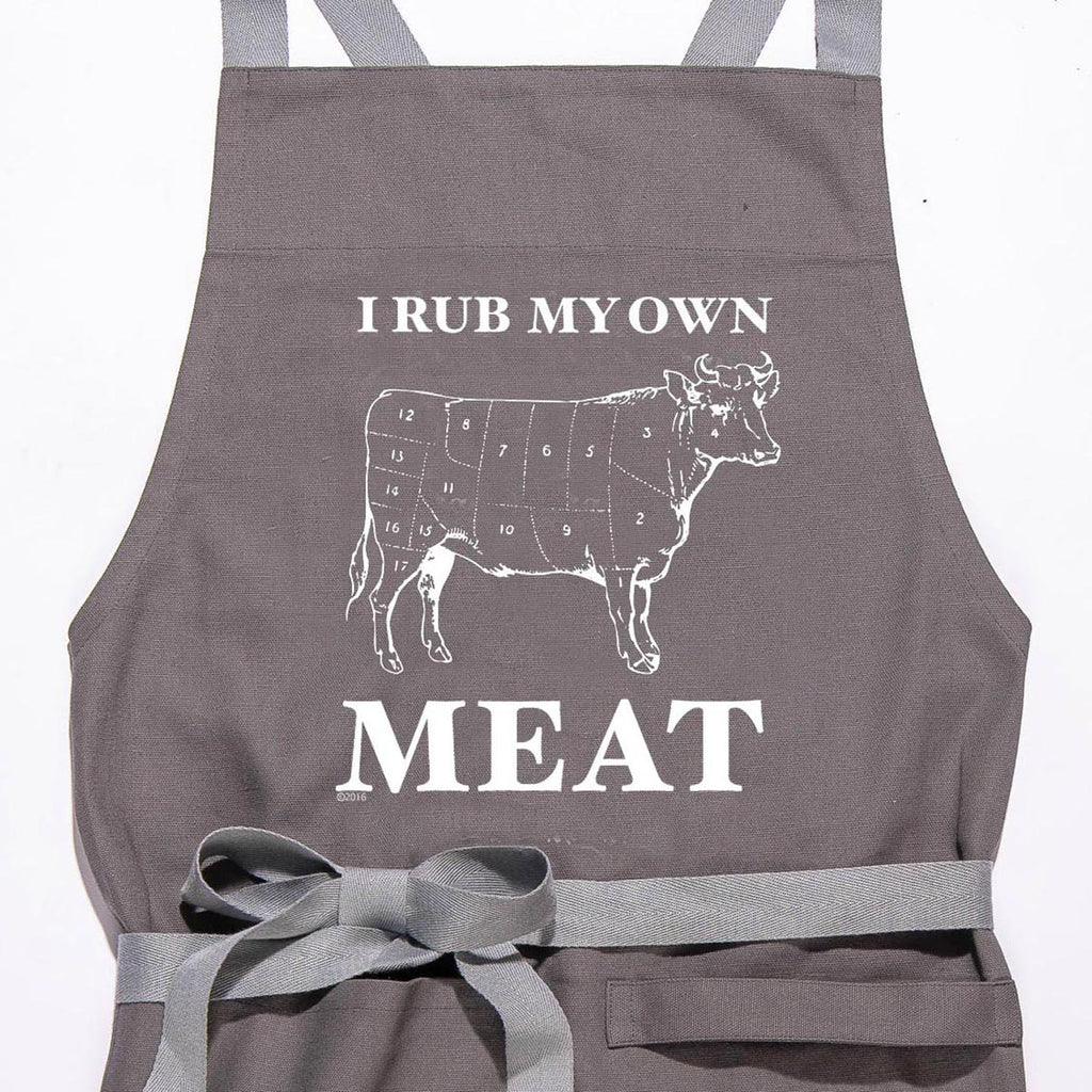 Twisted Wares I Rub My Own Meat Apron Dark Grey - Casual Toys