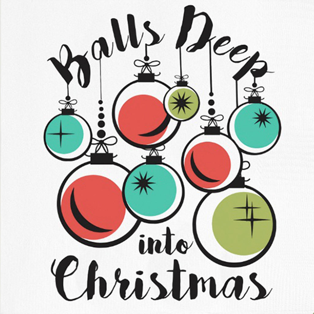 Twisted Wares Balls Deep Into Christmas Napkins - Casual Toys