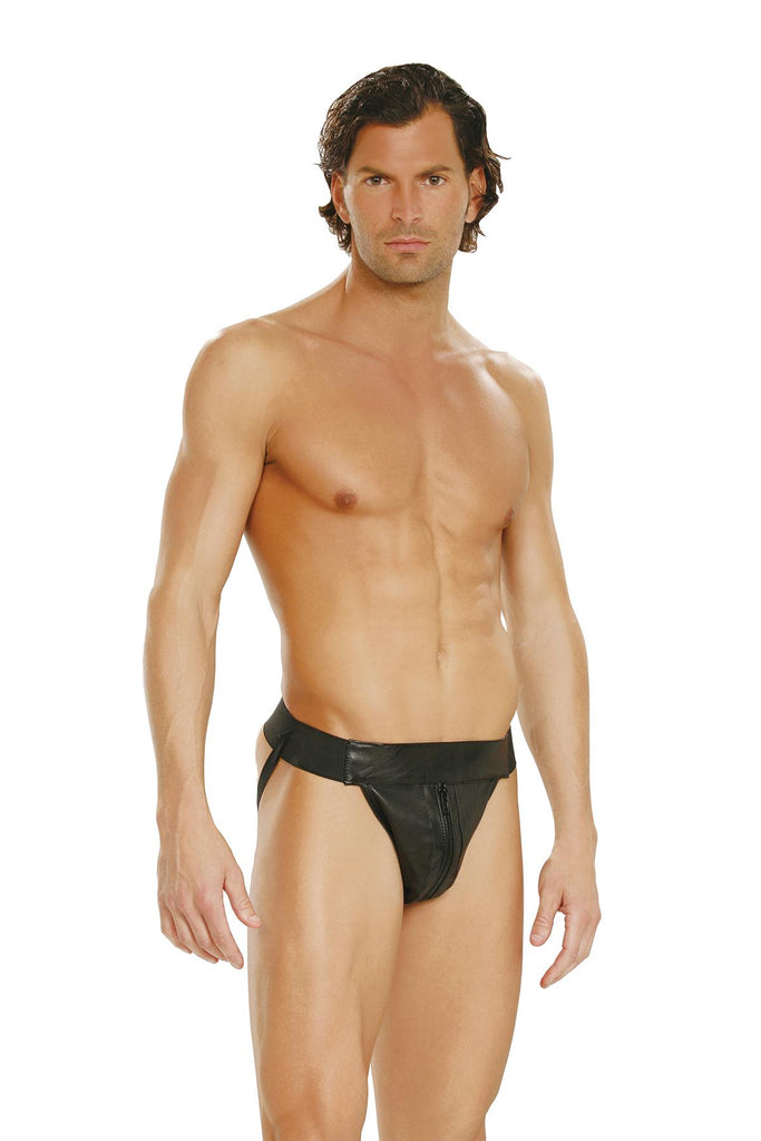 Men's Leather Jock Strap - Casual Toys