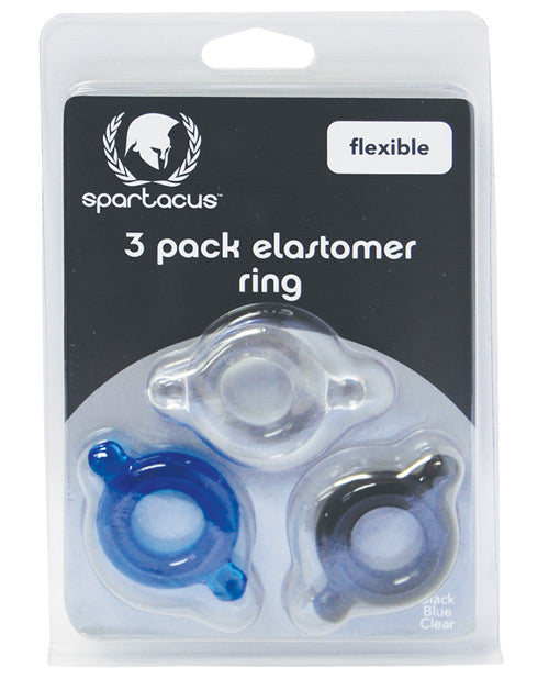 Spartacus Elastomer Cock Ring Set - Casual Toys