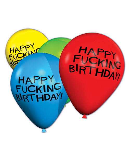 11" Happy Fucking Birthday Balloons - Bag Of 8 - Casual Toys