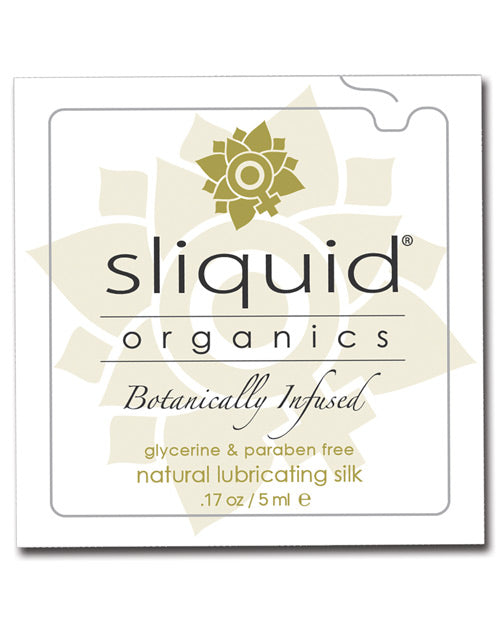 Sliquid Organics Silk Lubricant - .17 Oz Pillow - Casual Toys