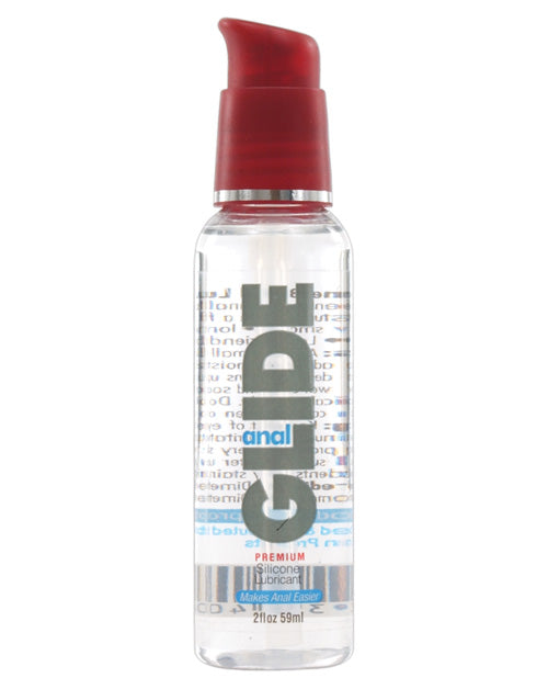 Anal Glide Silicone Lubricant - 2 Oz Pump Bottle - Casual Toys