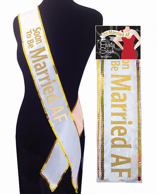 Soon To Be Married Af Bachelorette Sash - Casual Toys