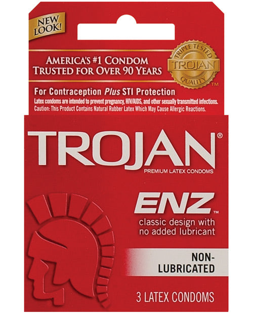 Trojan Enz Non-lubricated - Box Of 3 - Casual Toys