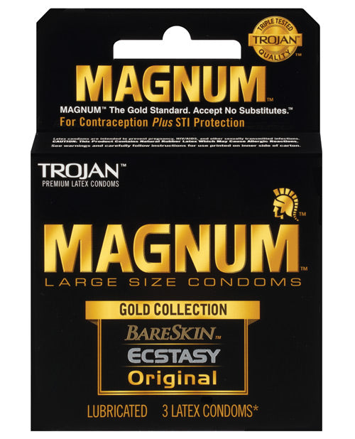 Trojan Magnum Gold Collection - Box Of 3 - Casual Toys
