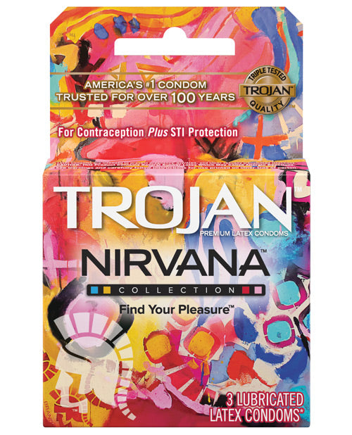 Trojan Nirvana Condom - Pack Of 3 - Casual Toys