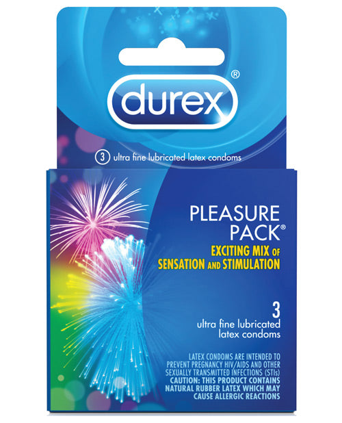 Durex Condom Pleasure Pack - Box Of 3 - Casual Toys
