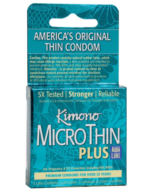 Kimono Micro Thin Aqua Lube Condom - Casual Toys