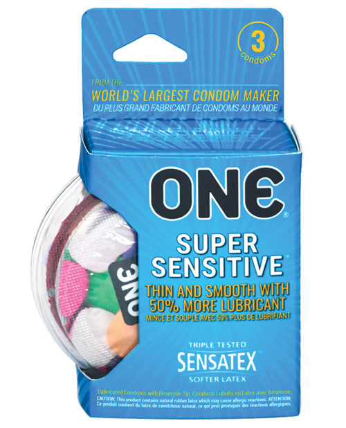 One Super Sensitive Condoms - Box Of 3 - Casual Toys