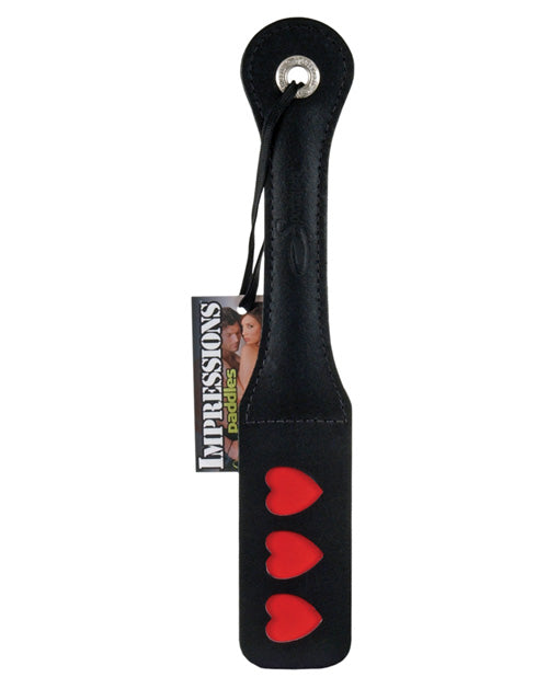 Sportsheets 12" Leather Heart Impression Paddle - Casual Toys
