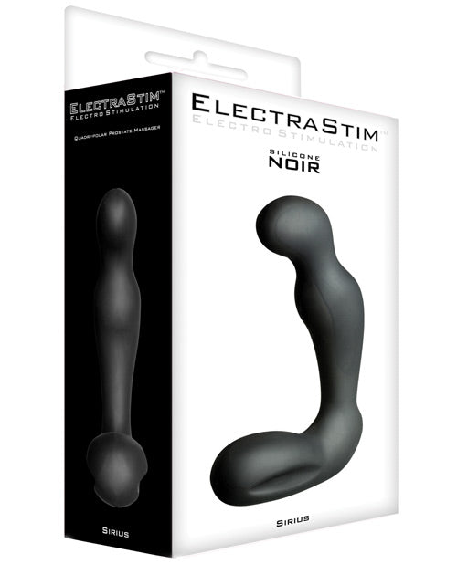 Electrastim Accessory - Silicone Sirius Prostate Massager - Black - Casual Toys