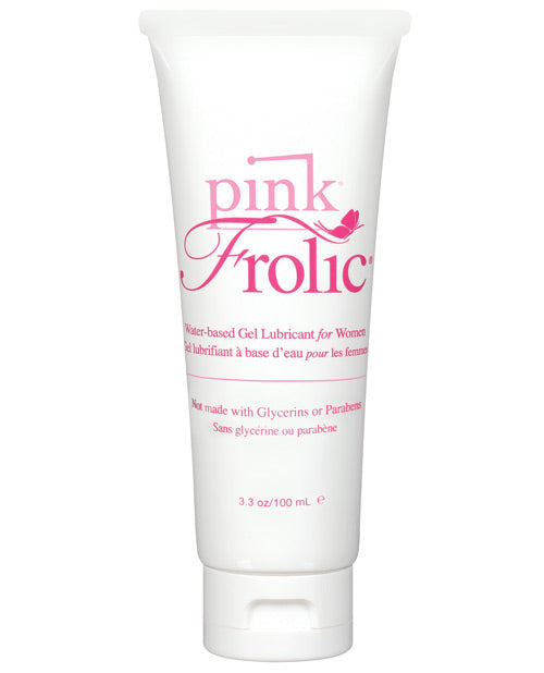 Pink Frolic Gel Lubricant - 3.3 Oz Flip Top Tube - Casual Toys