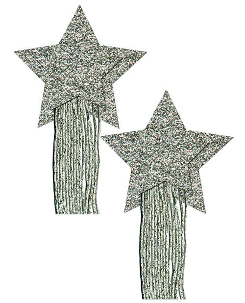 Pastease Glitter Tassle Stars - Silver O-s - Casual Toys