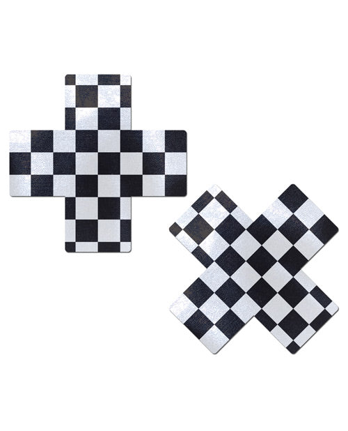 Pastease Checker Cross - Black-white O-s - Casual Toys