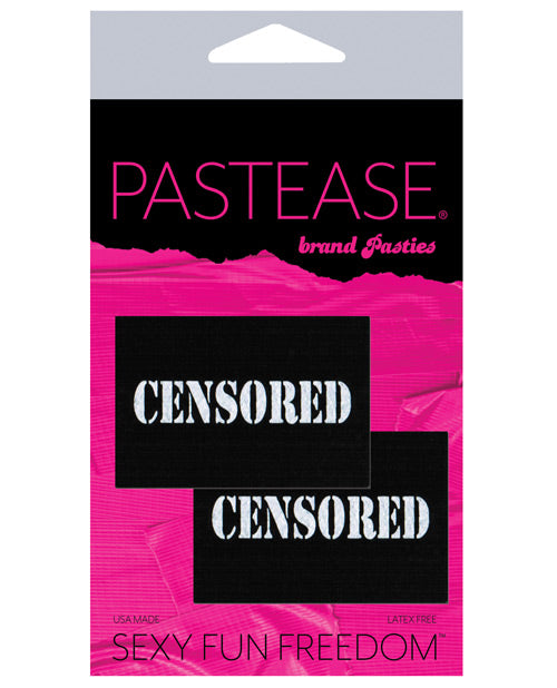 Pastease Censored Pastie - Black-white O-s - Casual Toys