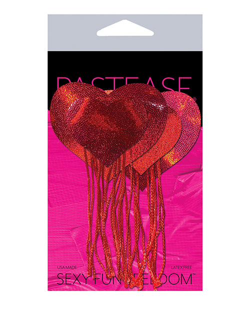 Pastease Tassel Holographic Heart - Red O-s - Casual Toys