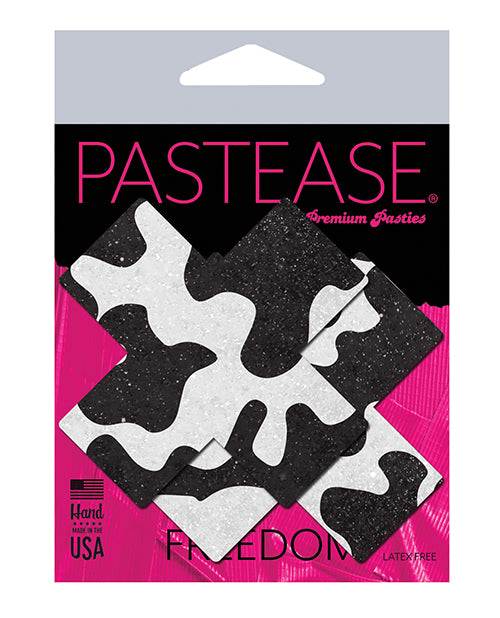 Pastease Premium Plus X Cow Print Cross - Black-white O-s - Casual Toys