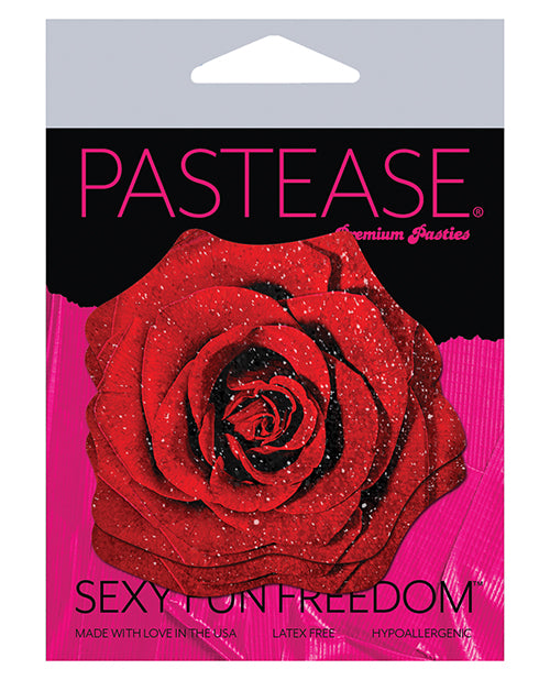 Pastease Glitter Velvet Blooming Rose - Red O-s - Casual Toys