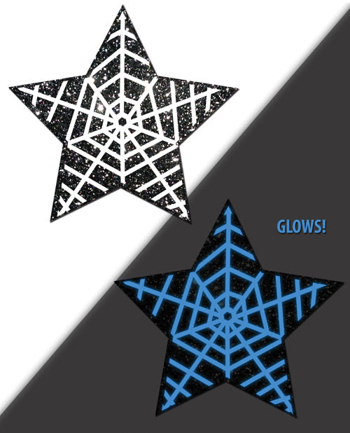 Pastease Halloween Glitter Web  - Glow In The Dark Black-white O-s - Casual Toys