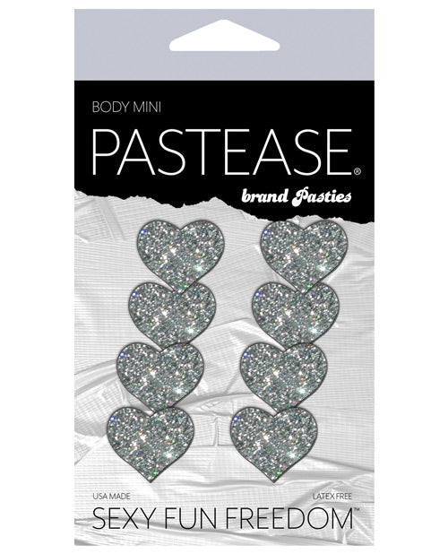 Pastease Mini Glitter Hearts - Silver Pack Of 8 - Casual Toys