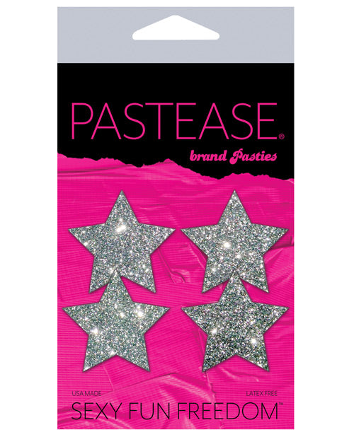 Pastease Petites Glitter Star - Silver O-s Pack Of 2 Pair - Casual Toys