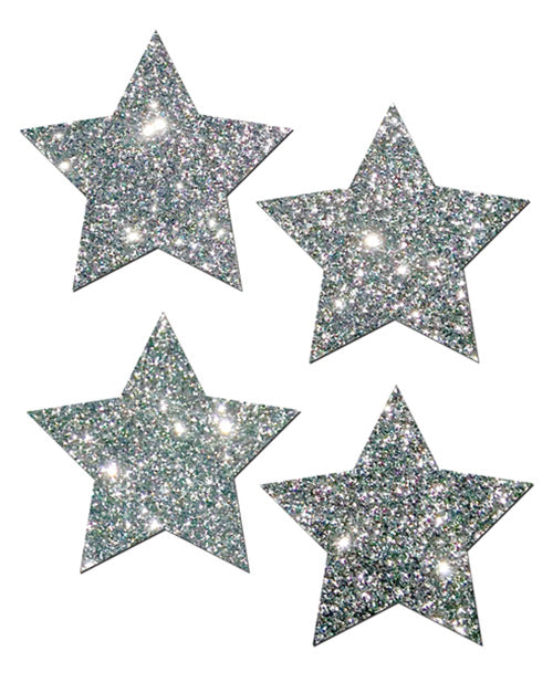 Pastease Petites Glitter Star - Silver O-s Pack Of 2 Pair - Casual Toys