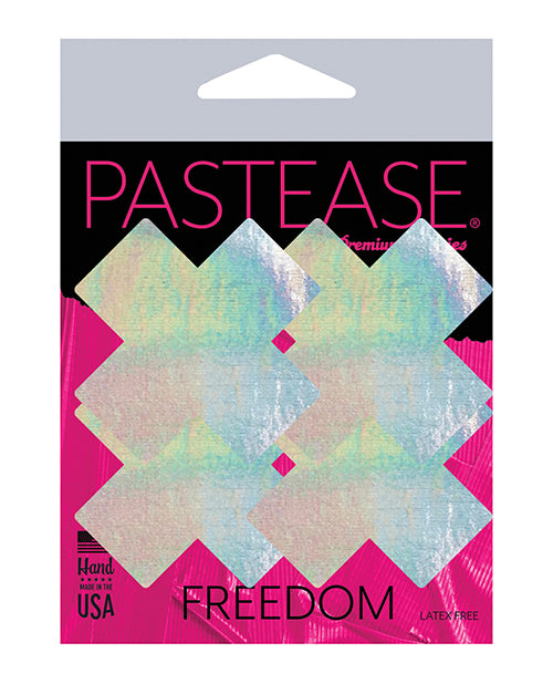 Pastease Holographic Plus X - Silver O-s Pack Of 2 Pair - Casual Toys