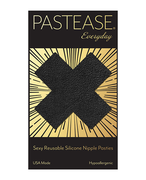 Pastease Reusable Luxury Suede Cross - Black O-s - Casual Toys