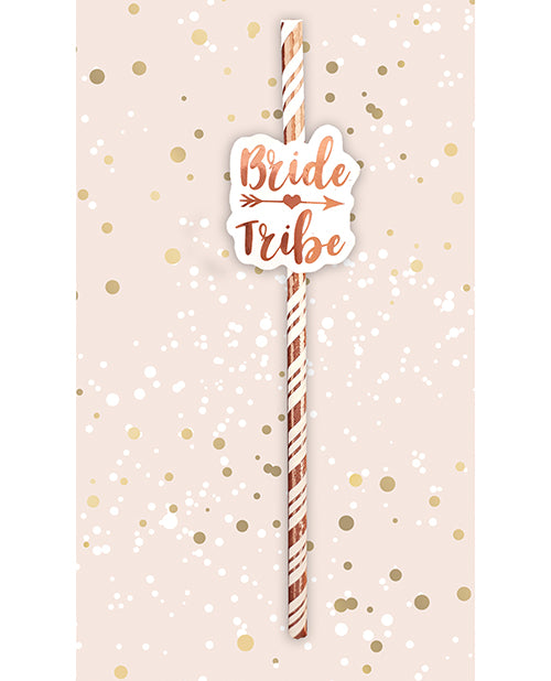 Bride Tribe Straws - Rose Gold Pack Of 6 - Casual Toys