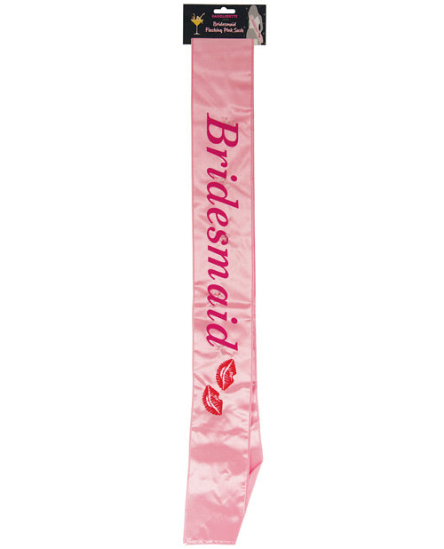 Bachelorette Bridesmaid Flashing Sash W-kisses - Pink - Casual Toys