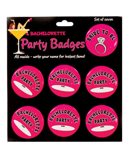 Bachelorette Party Badges - Pack Of 7 - Casual Toys