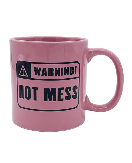 Attitude Mug Warning Hot Mess - 22 Oz