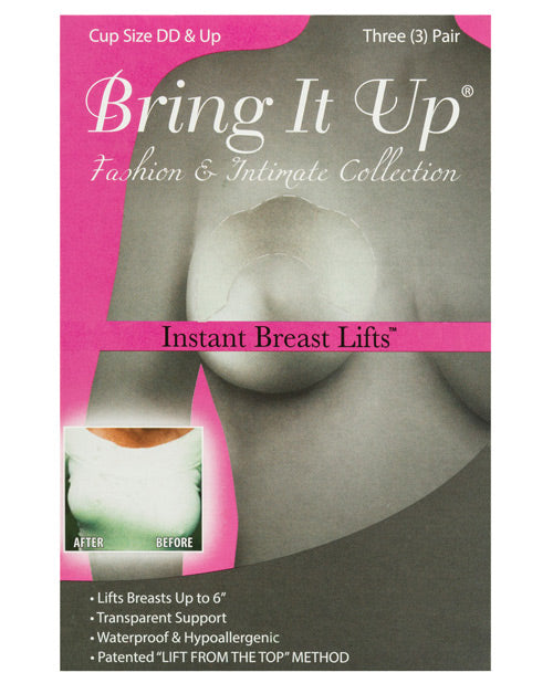 Bring It Up Plus Size Breast Lifts - D Cup & Larger Pack Of 3 - Casual Toys