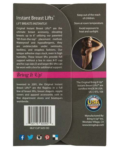 Bring It Up Plus Size Breast Lifts - D Cup & Larger Pack Of 3 - Casual Toys