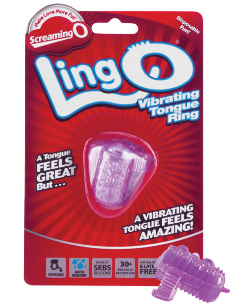 Screaming O Lingo Vibrating Tongue Ring - Casual Toys