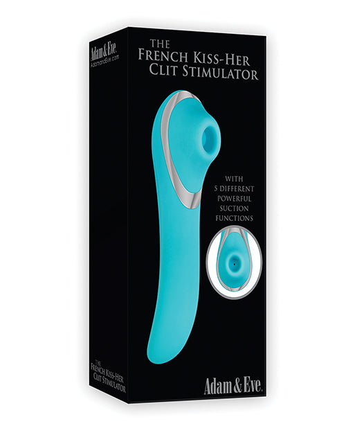 Adam & Eve French Kiss Her Clit Stimulator - Teal - Casual Toys