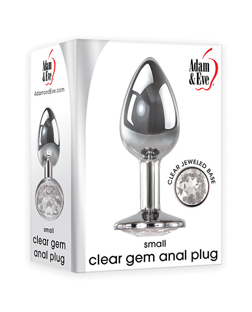 Adam & Eve Clear Gem Anal Plug - Casual Toys